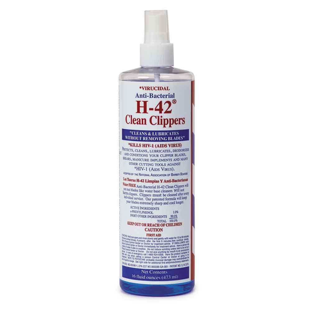 H - 42 Virucidal Anti-Bacterial H-42 Clean Clippers Spray - 16oz/32 oz
